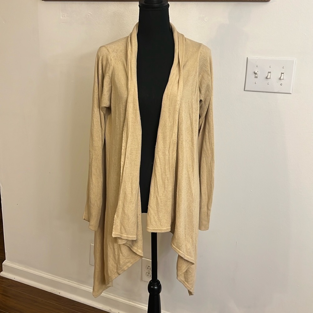 TeX Max Azria Waterfall Sweater Cardigan, Sz. L.